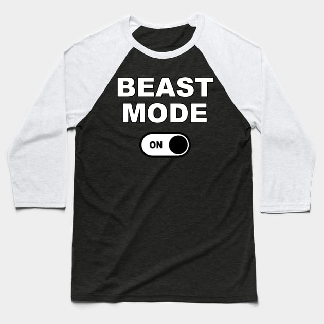 Beast Mode ON Baseball T-Shirt by Trade Theory